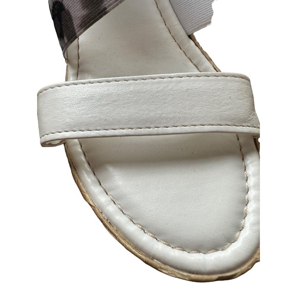 Tuscany Italian Floral Wedge Sandals Womens 6 Cottagecore Bloomcore Summer Party - Picture 5 of 9